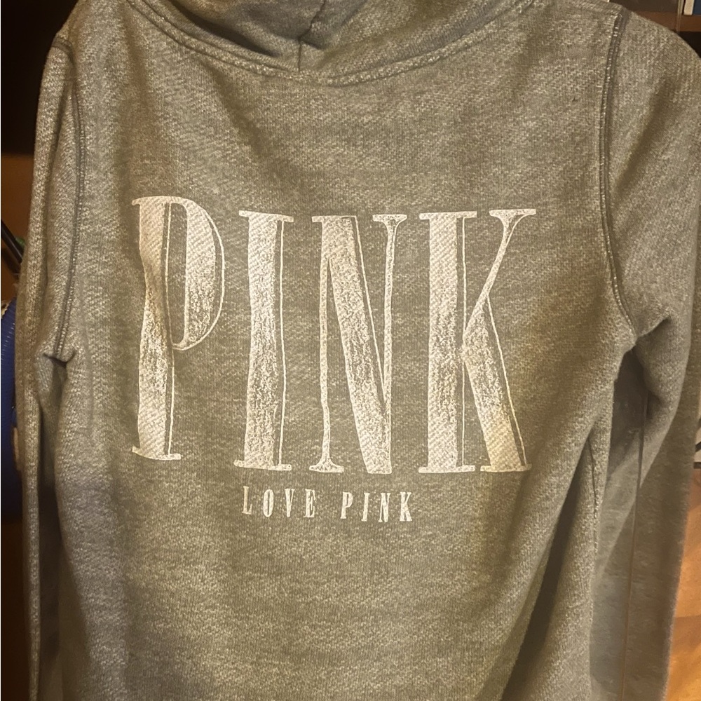 Pink zip up coat